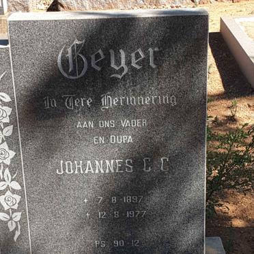 GEYER Johannes C.C. 1897-1977