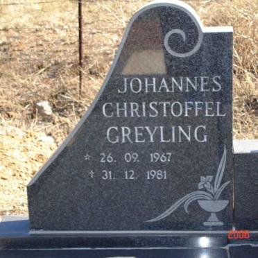 GREYLING Johannes Christoffel 1967-1981
