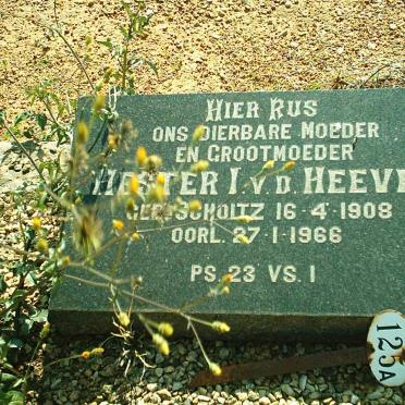 HEEVER Hester I., v.d. nee SCHOLTZ 1908-1966