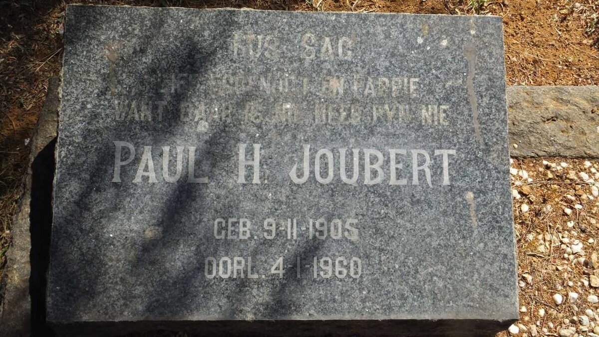 JOUBERT Paul H. 1905-1960
