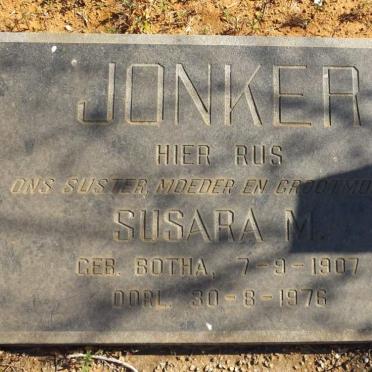 JONKER Susara M. nee BOTHA 1907-1976