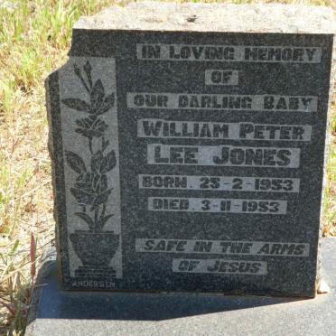 JONES Willem Peter Lee 1953-1953