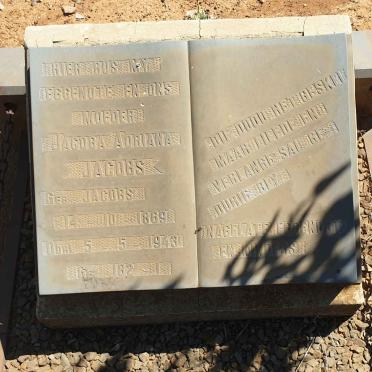 JACOBS Jacoba Adriana nee JACOBS 1869-1943