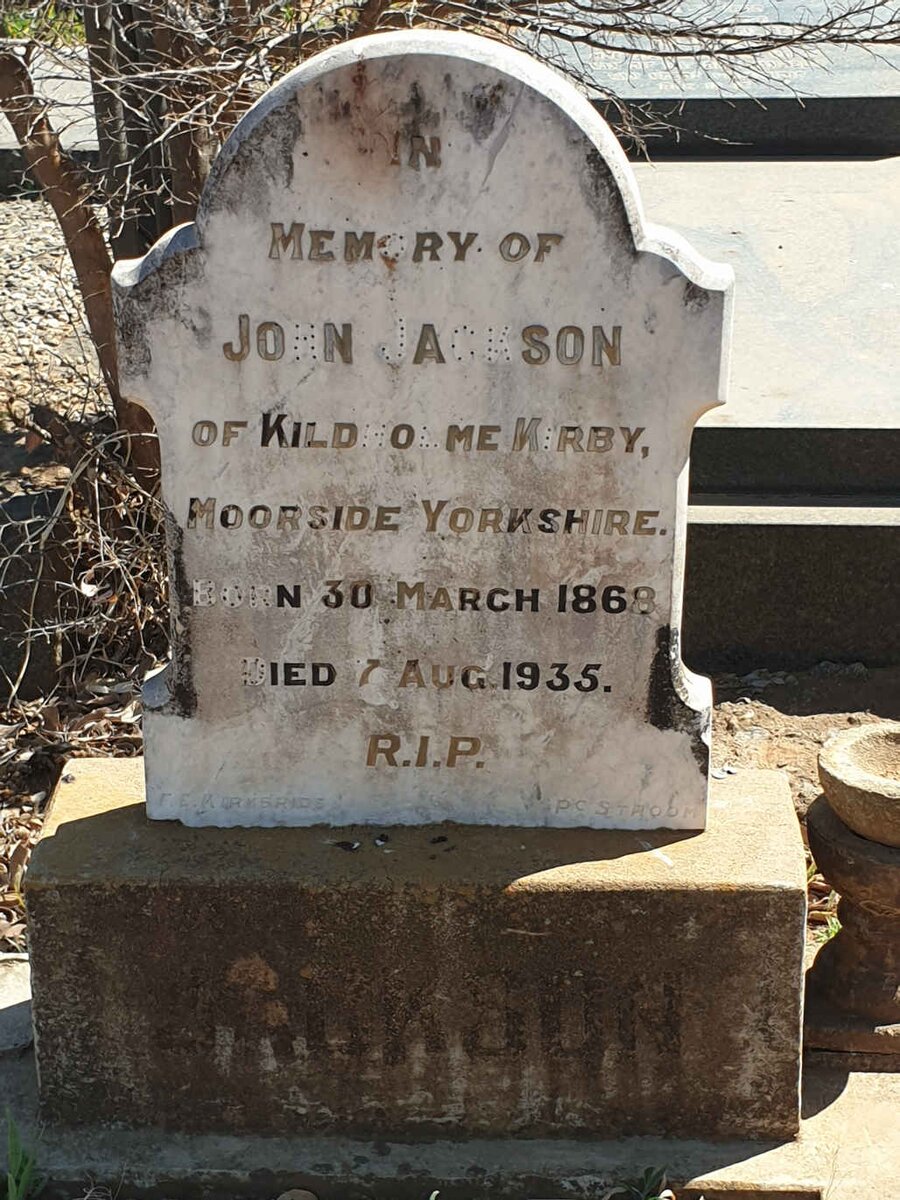 JACKSON John 1868-1935