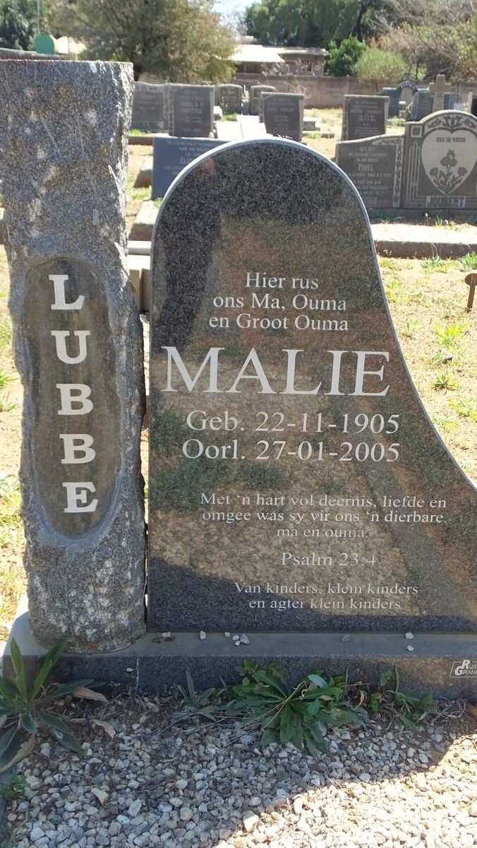 LUBBE Malie 1905-2005
