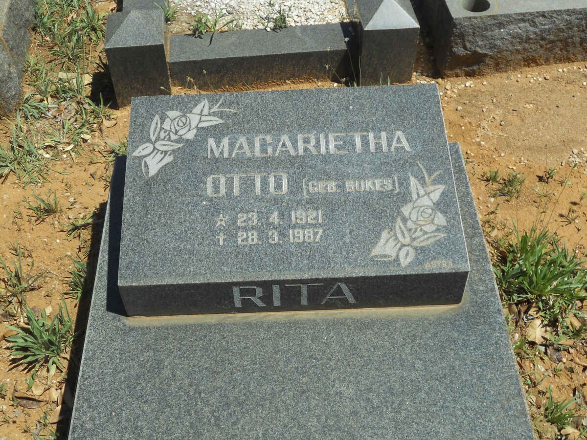 OTTO Magarietha nee BUKES 1921-1987