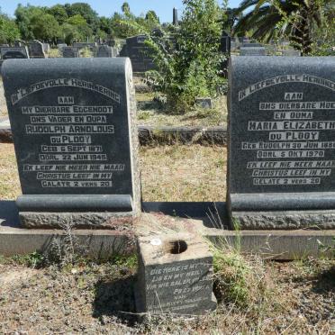 PLOOY Rudolph Arnoldus, du 1871-1945 &amp; Maria Elizabeth RUDOLPH 1886-1970