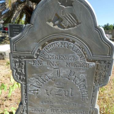 PRETORIUS Aletta J. nee VAN ZYL 1870-1950