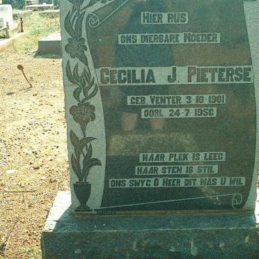 PIETERSE Cecilia J. nee VENTER 1901-1956
