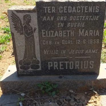PRETORIUS Elizabeth Maria 1958-1958