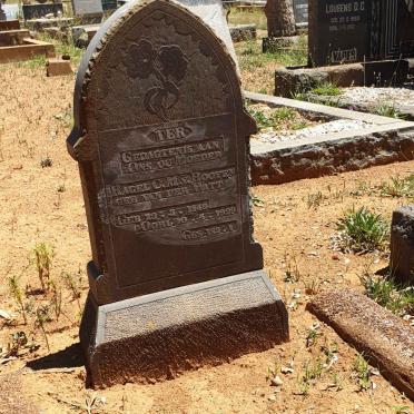 ROOYEN Ragel C.M., van nee VAN DER WATT 1849-1929