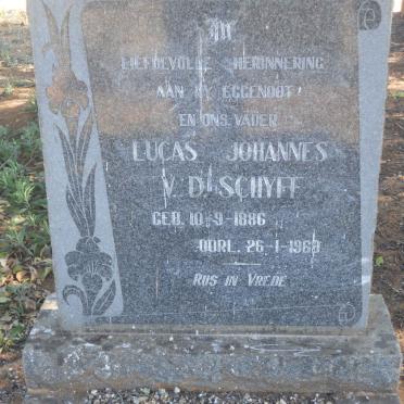 SCHYFF Lucas Johannes, v.d. 1886-1969