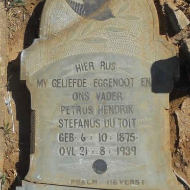 TOIT Petrus Hendrik Stefanus, du 1875-1939