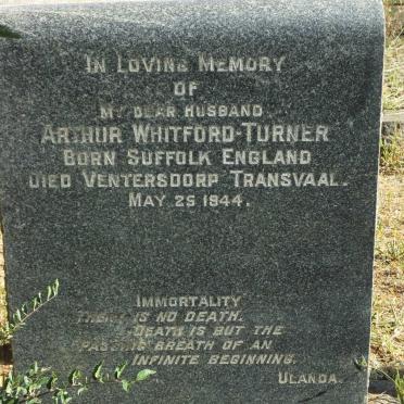 TURNER Arthur, WHITFORD -1944