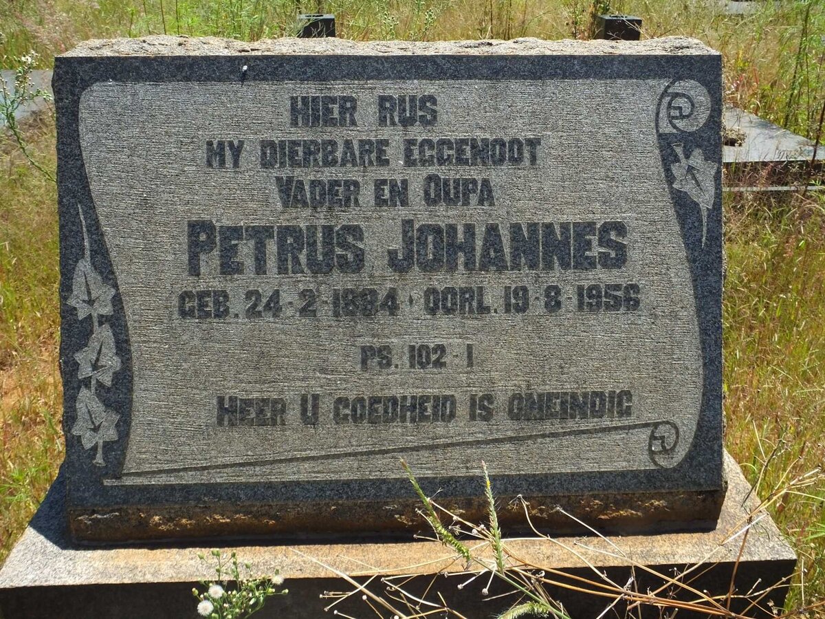 VENTER Petrus Johannes 1884-1956