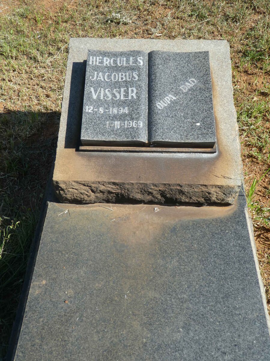 VISSER Hercules Jacobus 1894-1969