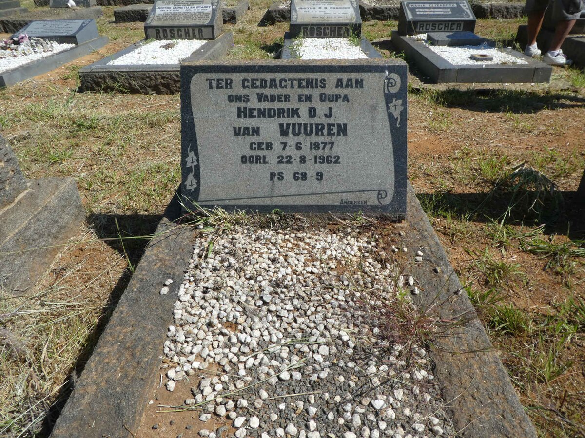 VUUREN Hendrik D.J., van 1877-1962