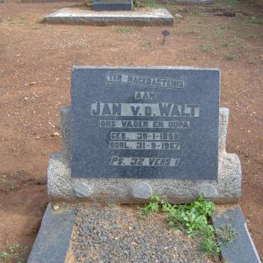 WALT Jan, v.d. 1899-1967