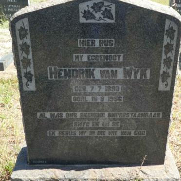 WYK Hendrik, van 1899-1956