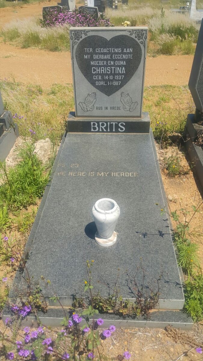 BRITS Christina 1937-1987