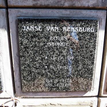 RENSBURG Louis, Janse van 1959-2011