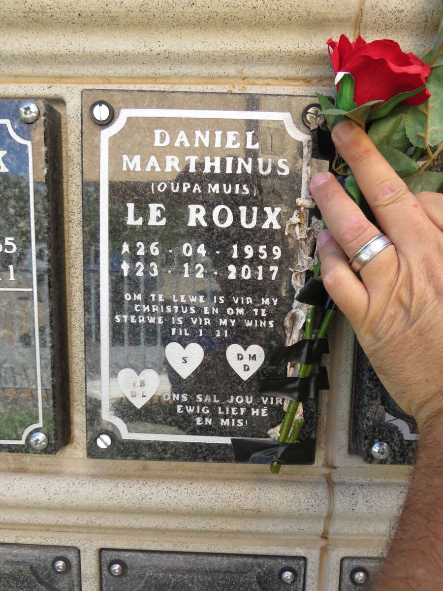 ROUX Daniel Marthinus, le 1959-2017