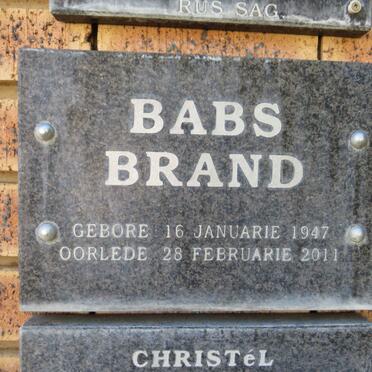 BRAND Babs 1947-2011