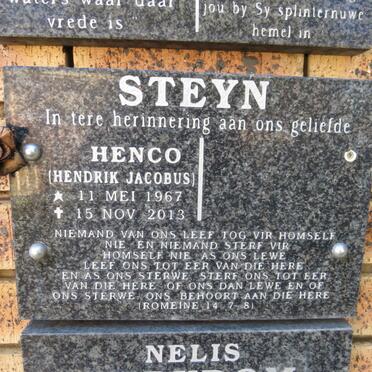 STEYN Hendrik Jacobus 1967-2013