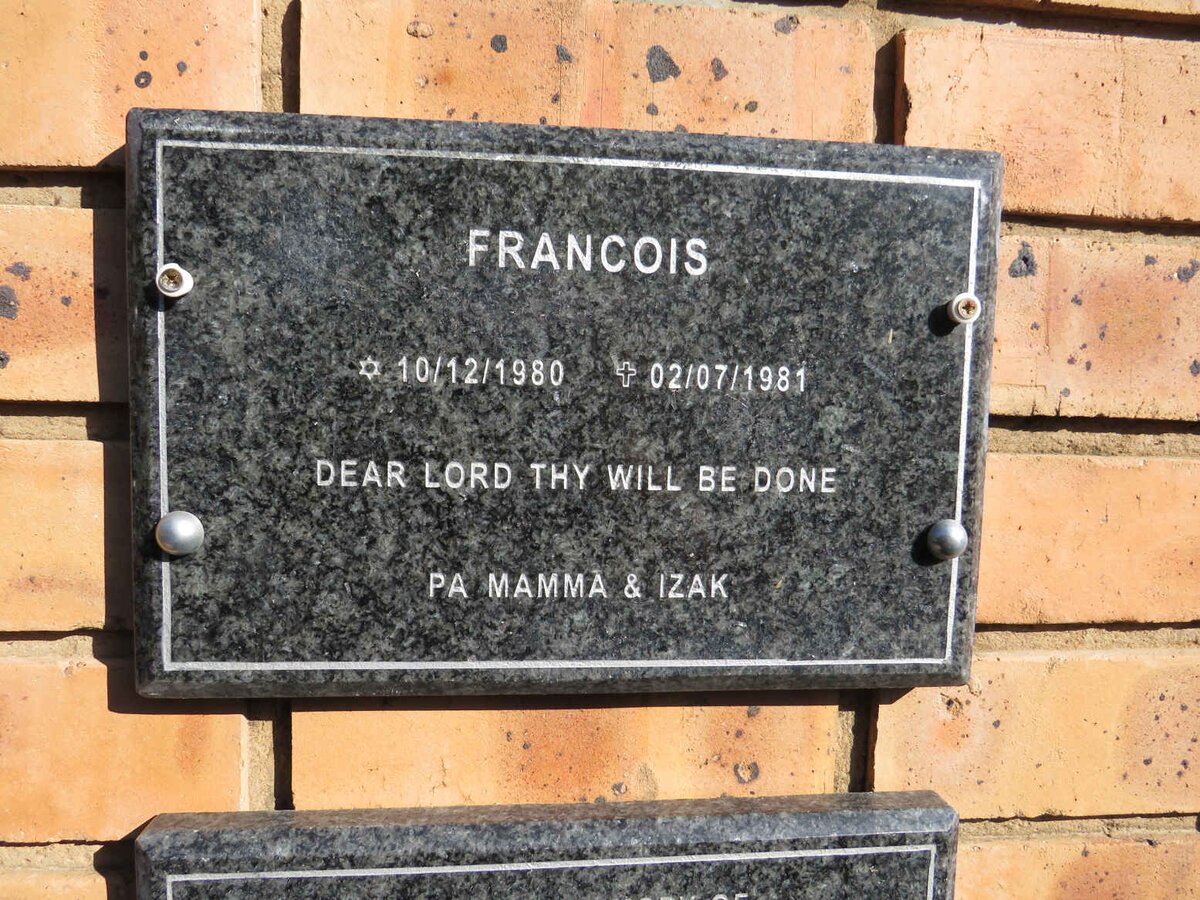 ? Francois 1980-1981