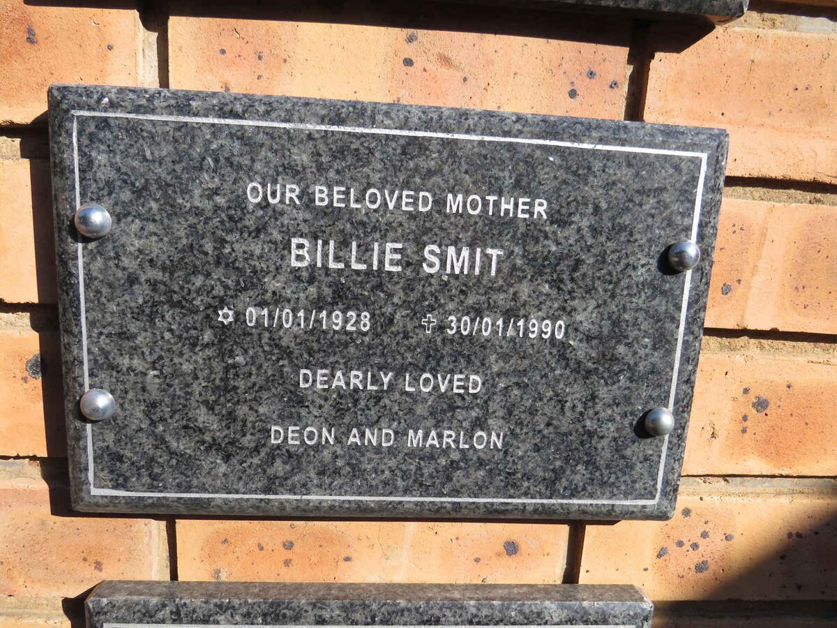 SMIT Billie 1928-1990