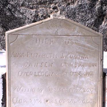 JANSEN Anna Elizabeth Jacomina 1899-1901