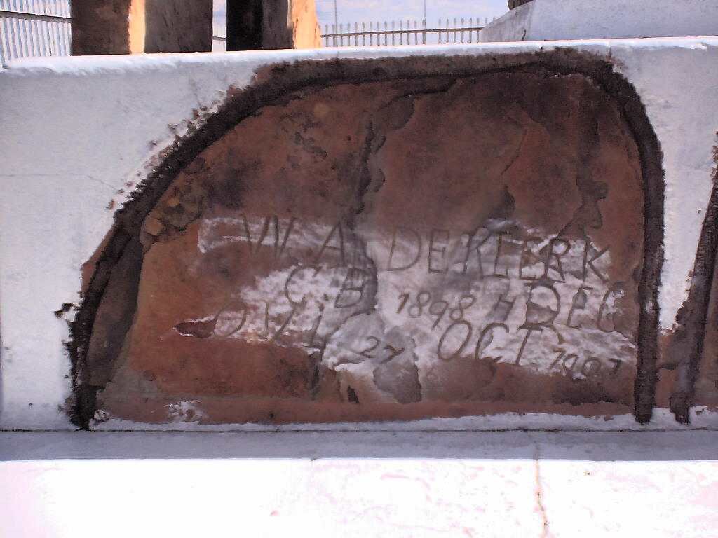 KLERK W.A. de., 1898-1901