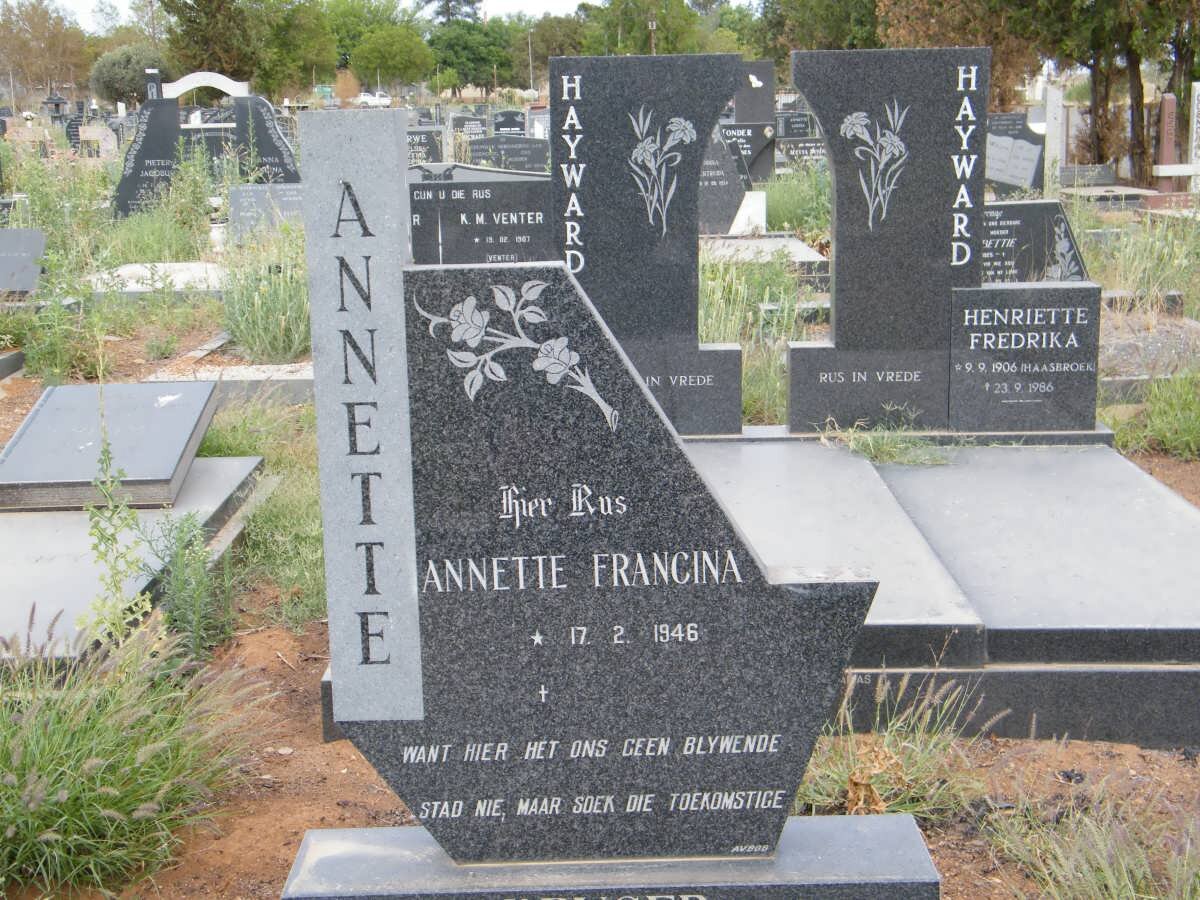 ? Annette Francina 1946-