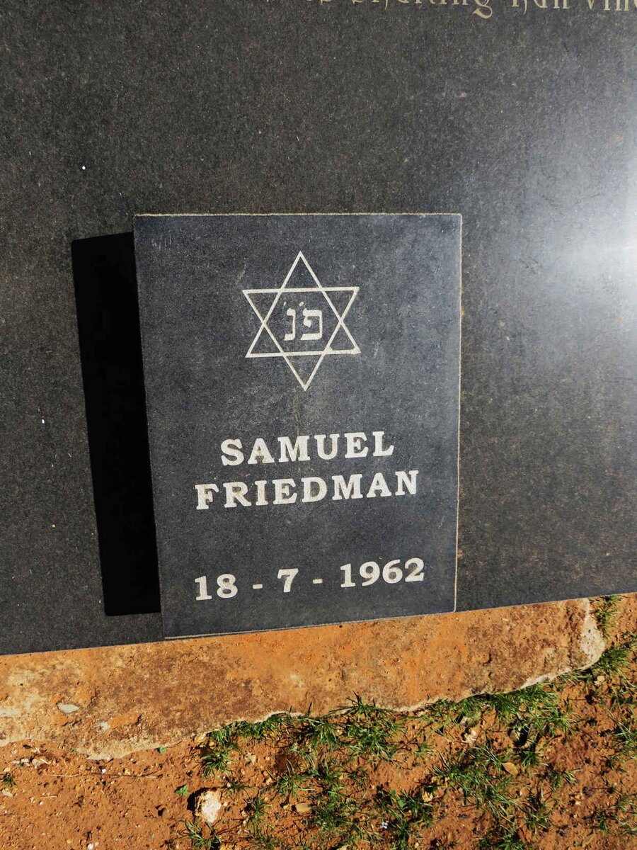 FRIEDMAN Samuel -1962