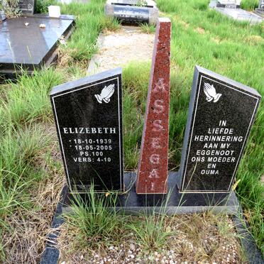 ASSEGAI Elizabeth 1939-2005