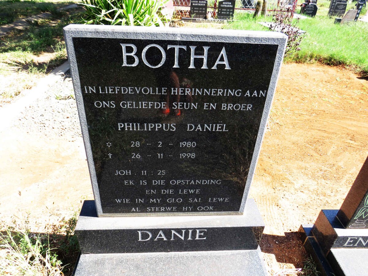 BOTHA Philippus Daniel 1980-1998