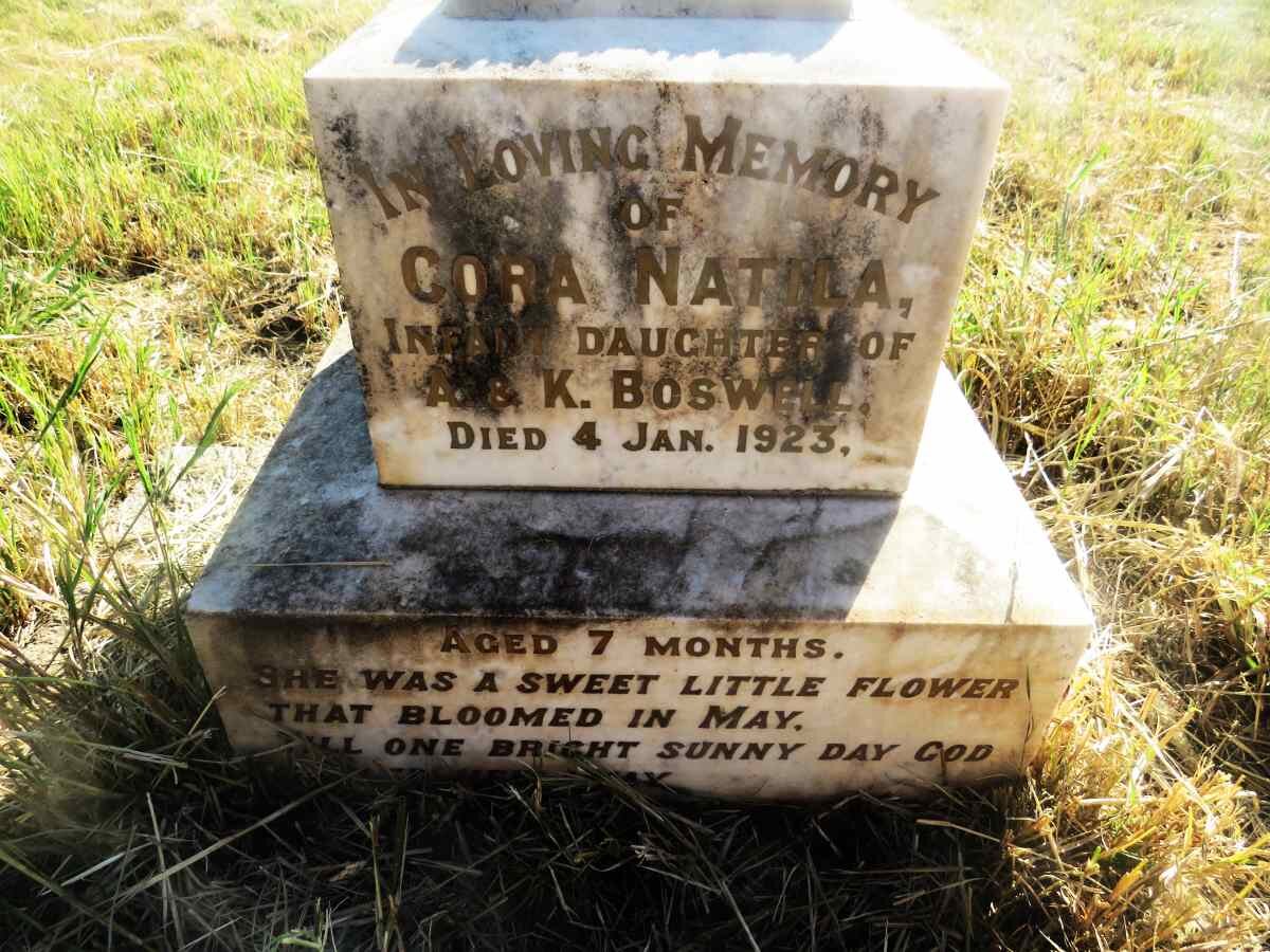 BOSWELL Cora Natila -1923