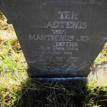 BOTHA Marthinus Joh 1884-1912