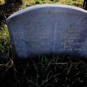 CILLIERS Charl Jacobus Daniel 1864-1949 & Catherine Malvena 1868-1950