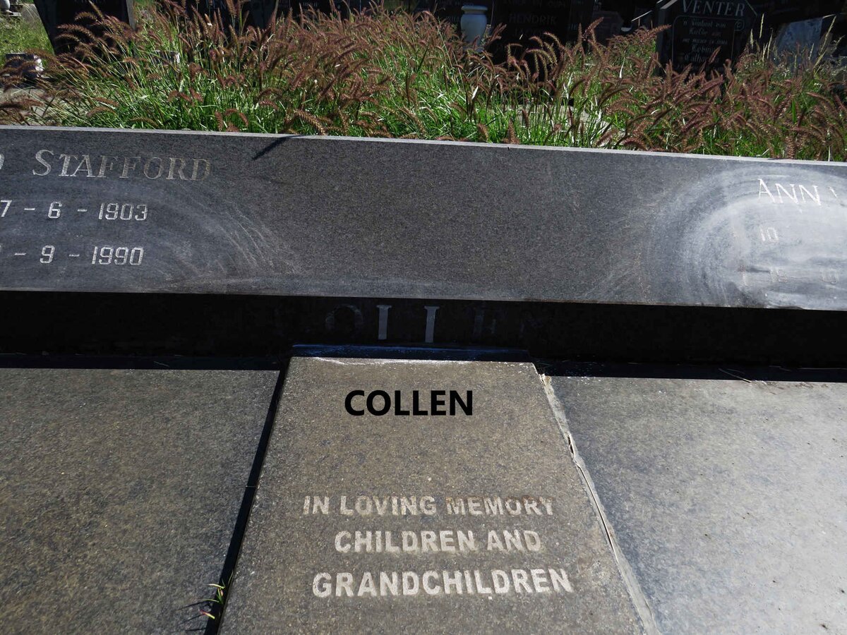 COLLEN Fred Stafford 1903-1990 & Anna 1912-2004 _1