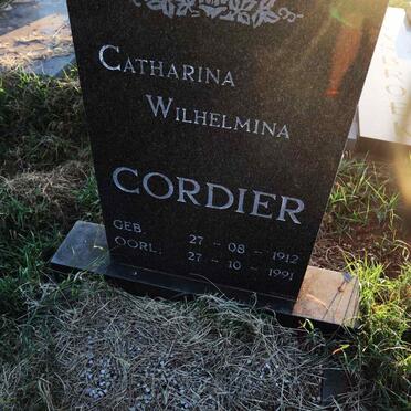 CORDIER Catharina Wilhelmina 1912-1991