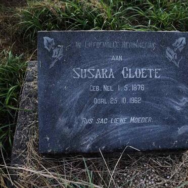 CLOETE Susara 1876-1962