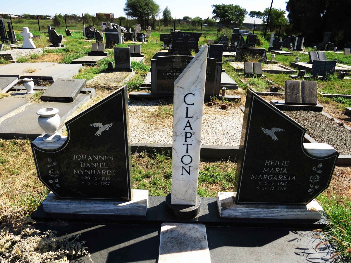 CLAPTON Johannes Daniel Mynhardt 1918-1990 & Heilie Maria Margareta 1922-2010