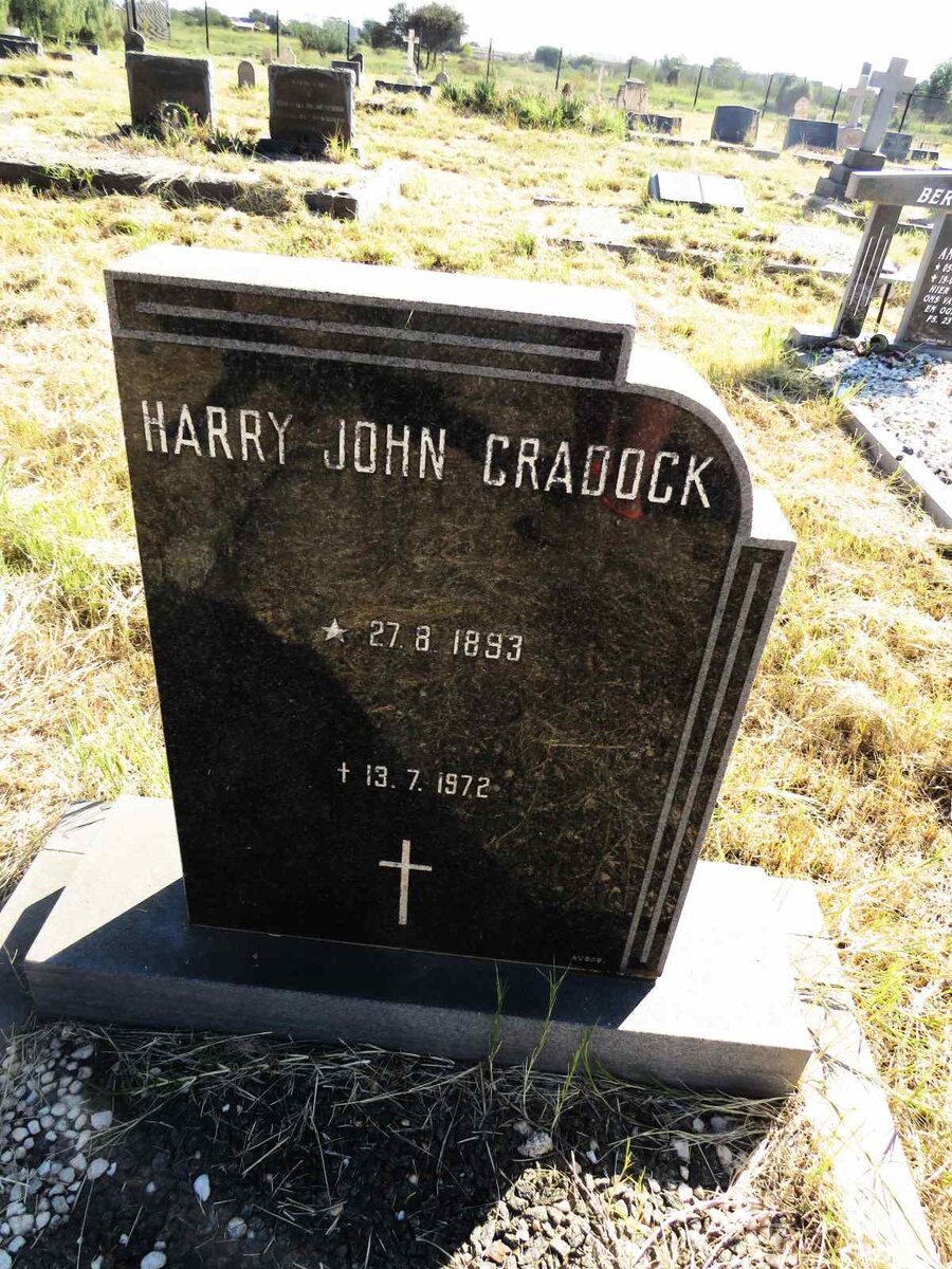CRADOCK Harry John 1893-1972