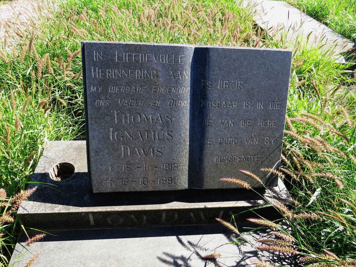 DAVIS Thomas Ignatius 1919-1990