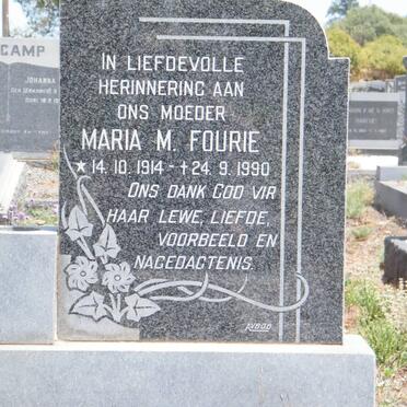 FOURIE Maria M. 1914-1990