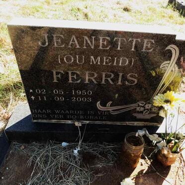 FERRIS Jeanette 1950-2003