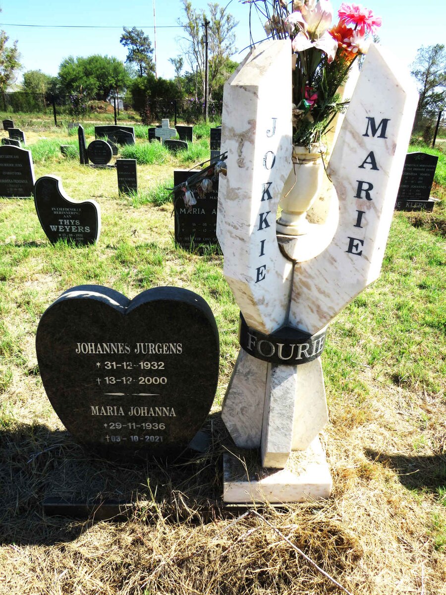 FOURIE Johannes Jurgens 1932-2000 & Maria Johanna 1936-2021