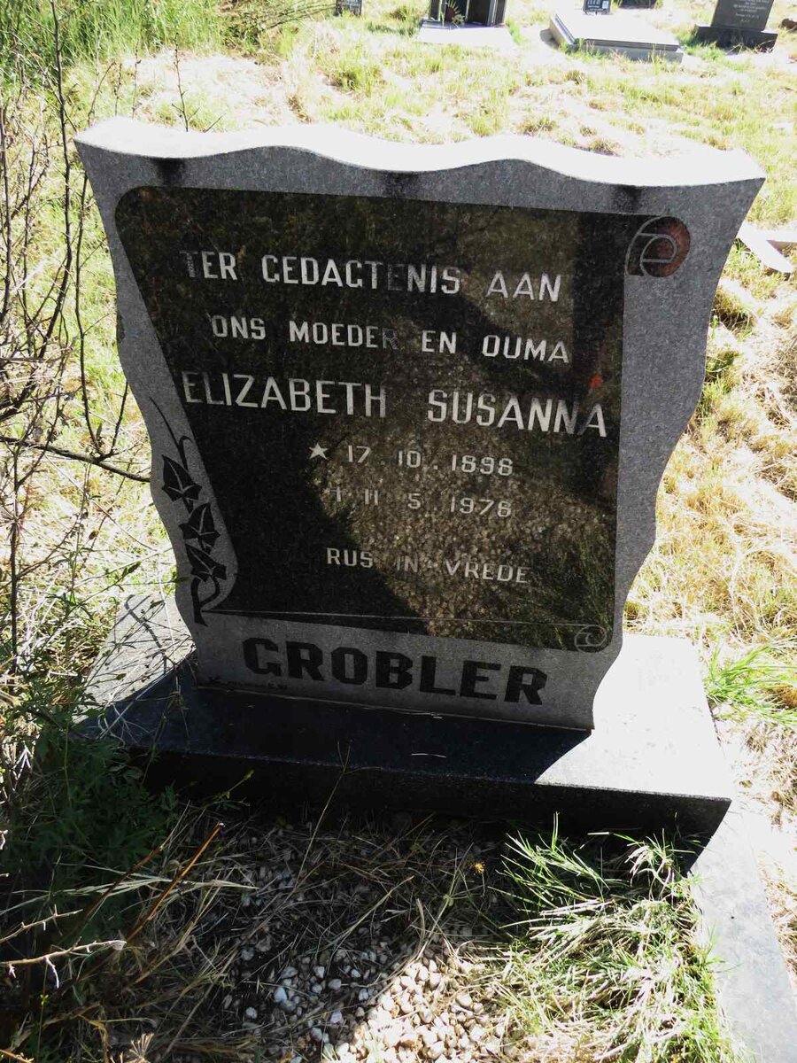 GROBLER Elizabeth Susanna 1898-1978