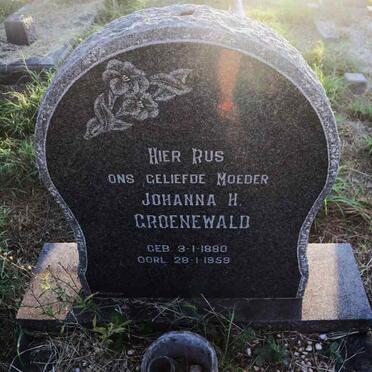 GROENEWALD Johanna H. 1880-1959